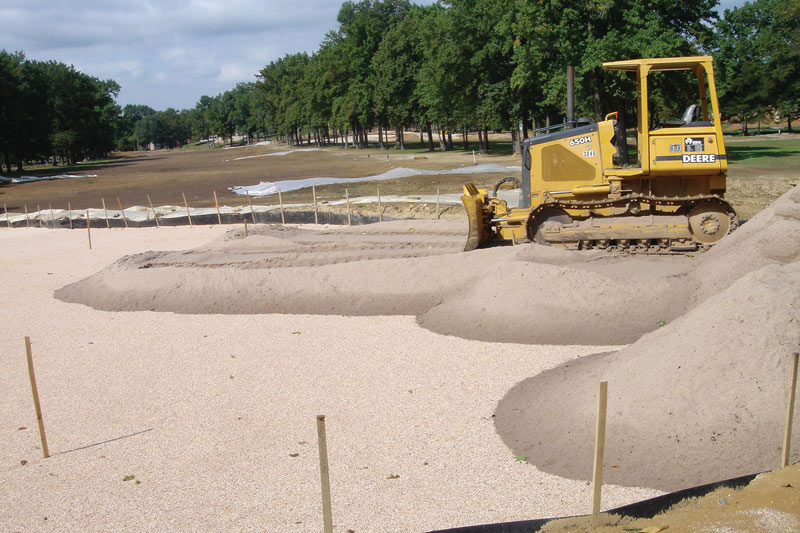 Assessing golf course infrastructure Greens construction