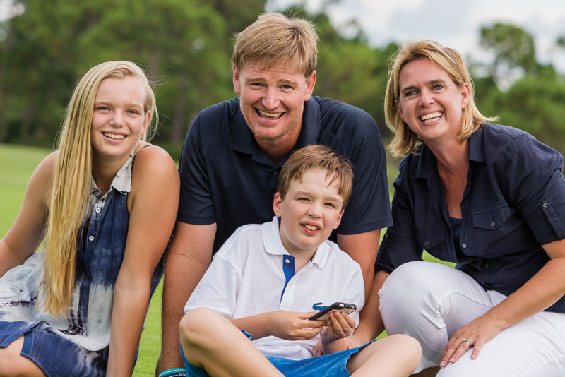 Ernie Els family