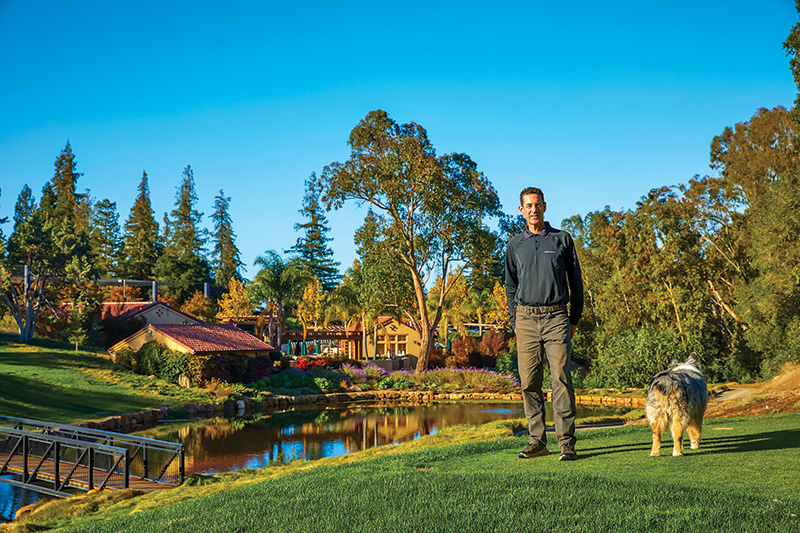 Kevin Breen standing on a golf course