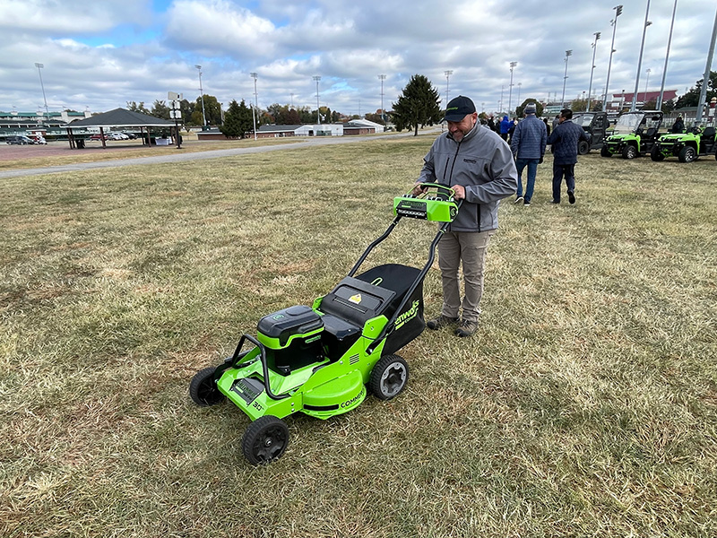 Greenworks product demonstration