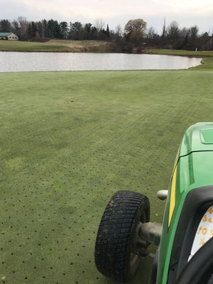 Deep-tine aerification