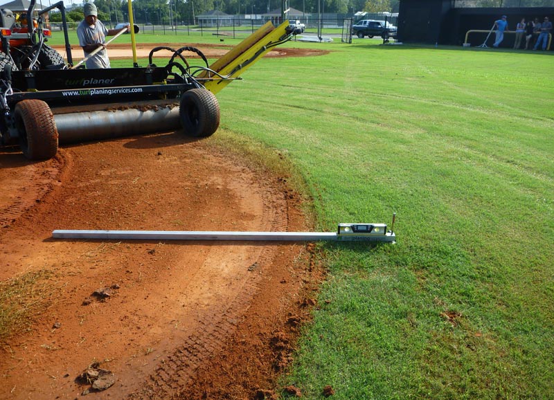 Turfgrass cultivation methods: A roster Leveling fraze mower