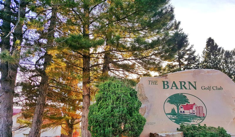 Giving his all: Justin Woodland of The Barn Golf Club The Barn Golf Club