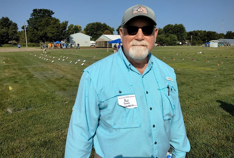 Paul Jonas outside at Kansas Turf
& Ornamentals Field Day