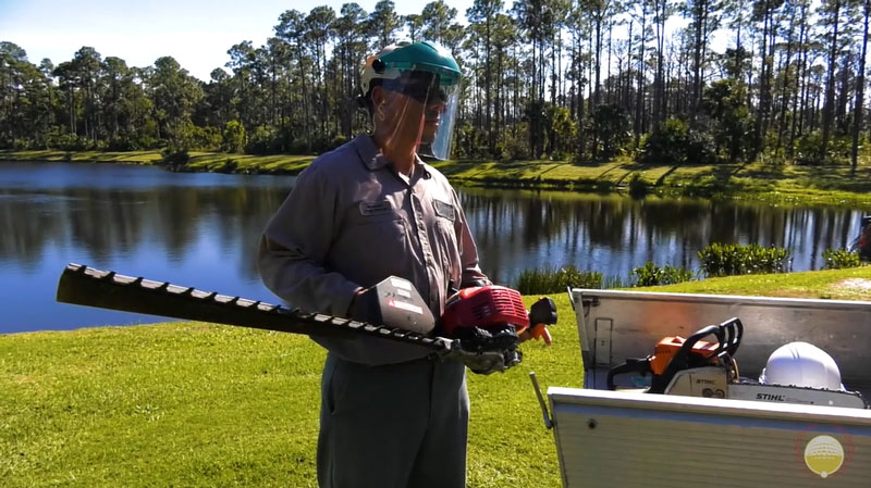 Things you learn about golf course safety after 41 years on course Hedge trimmer safety