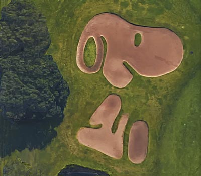 The art of the golf course bunker Highland National Golf Course