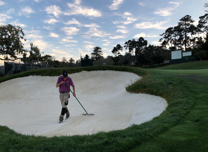 Gallery: The 2019 U.S. Open Pebble Beach greenside bunker