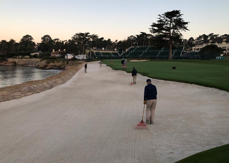 Gallery: The 2019 U.S. Open Seawall bunker