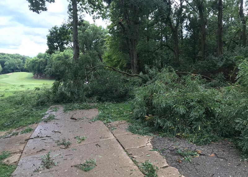 Iowa derecho: Superintendents recount storm, damages Derecho golf course damage