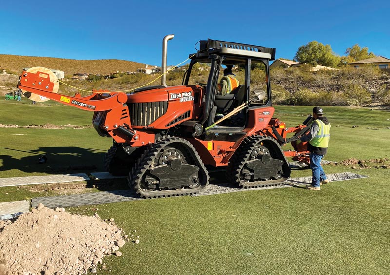 Improved irrigation spurs course’s resurgence Golf course irrigation system construction