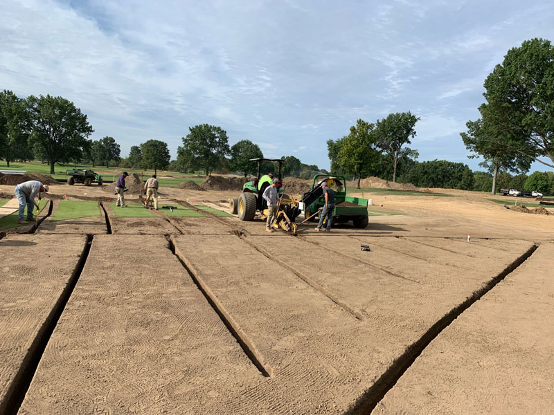 Sod shuffle: Cutting renovation costs at Kenwood Country Club Golf course greens drainage