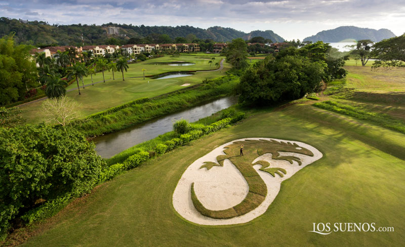 The art of the golf course bunker Iguana golf course bunker