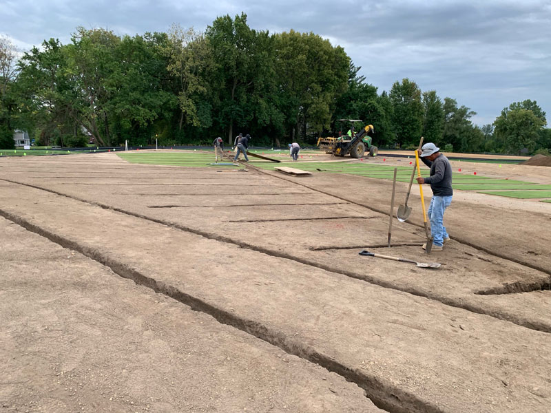 Sod shuffle: Cutting renovation costs at Kenwood Country Club Install drainage golf green
