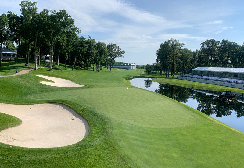 A milestone at the 2021 John Deere Classic TPC Deere Run 18th hole