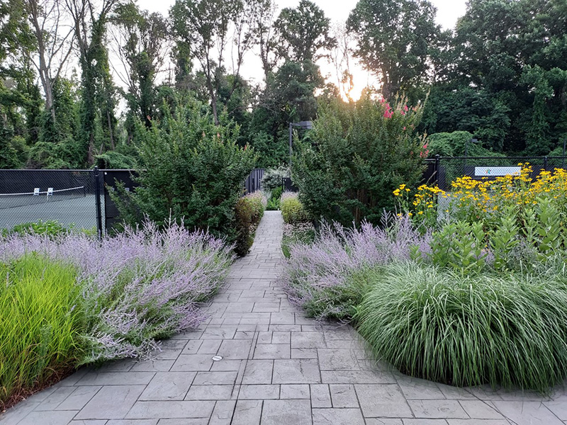 Garden at Aronimik Golf Club's Tennis Center