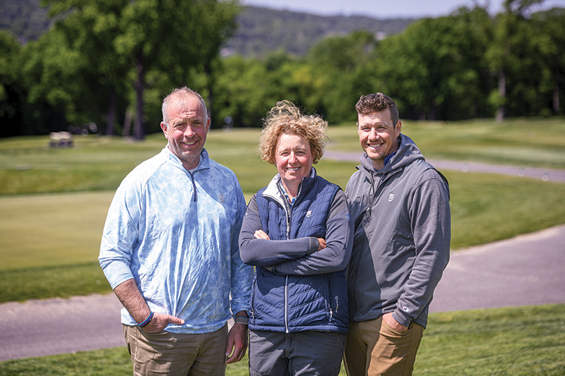 Vanja Drasler (center), Michael Campbell (left) and Mike Sharpe (right)