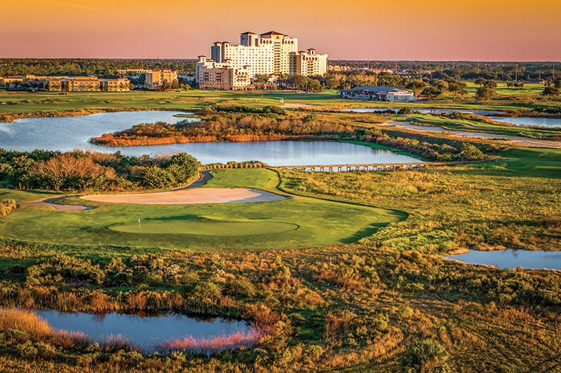 Aerial view of Ghost Creek golf course