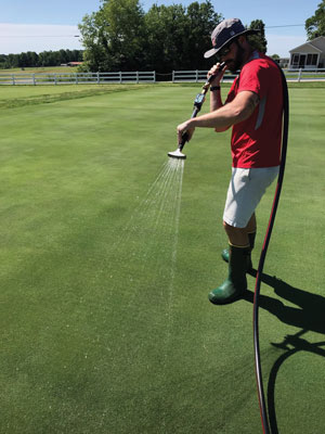Fungicide irrigation