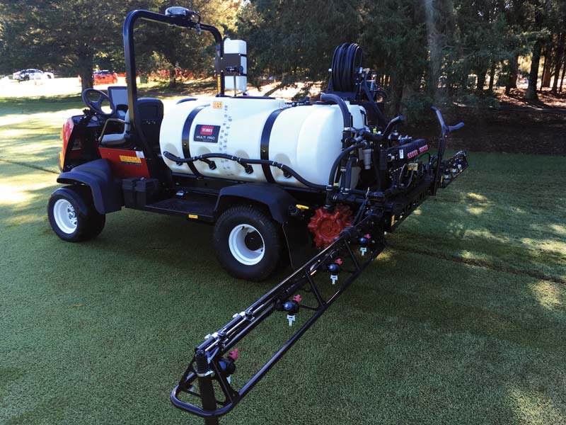 Spring dead spot: Site-specific management Toro Multi Pro